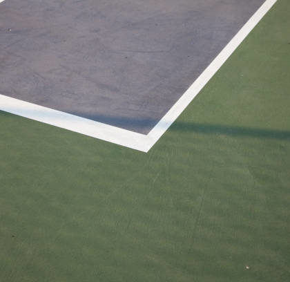 Construction court de tennis en béton poreux à lyon