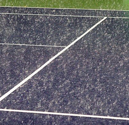 Rénovation terrain de tennis en béton poreux paris