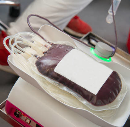 Transport de sang à Lyon